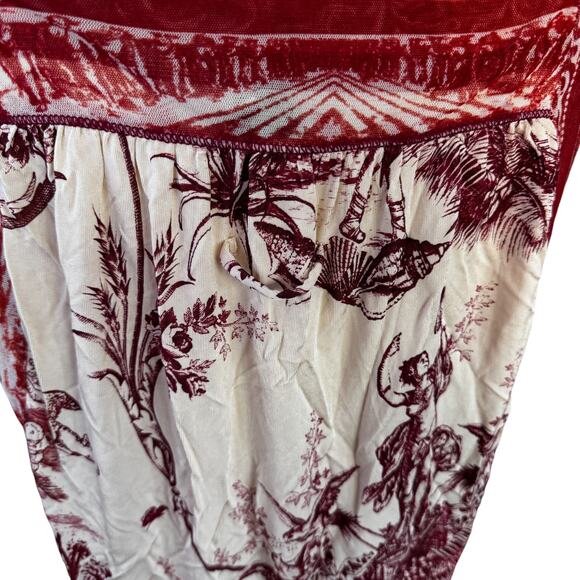 Jean Paul Gaultier Soleil Mixed Media Mesh Panel Lace Detail Dress Size XL - Picture 9 of 12